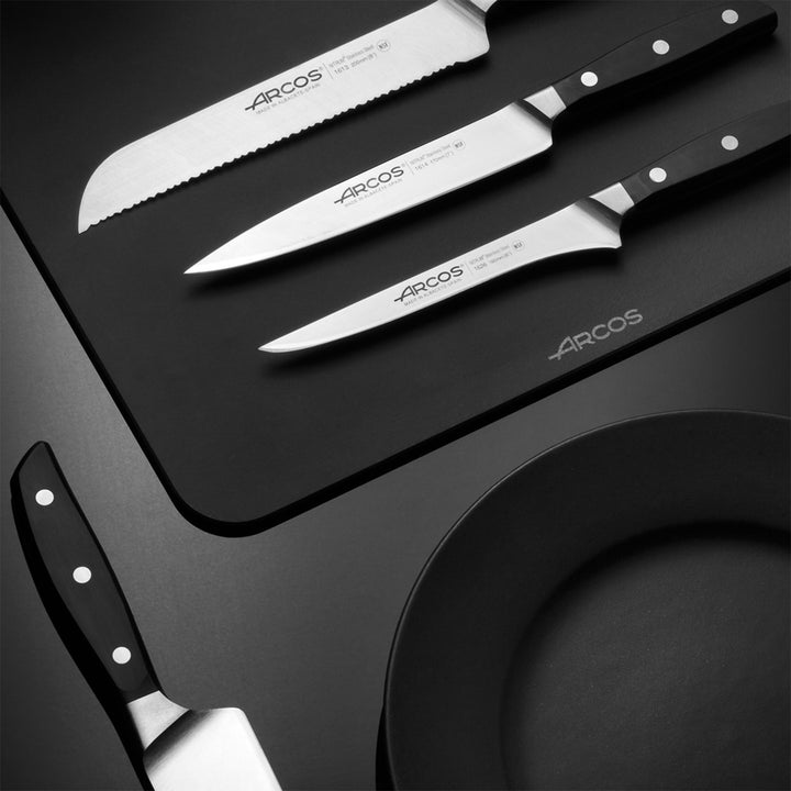 ARCOS Manhattan - Cuchillo Rocking Santoku 19 cm Acero Inoxidable Forjado Nitrum