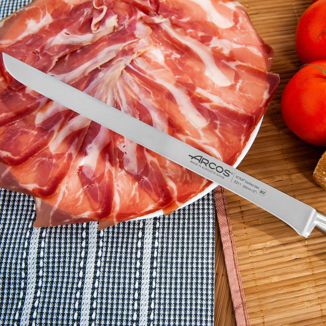 ARCOS 231100 - Cuchillo Jamonero Profesional Acero Forjado 30 cm, Serie RIVIERA