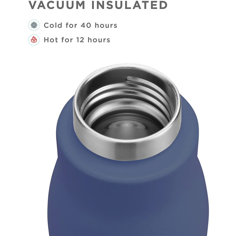 ZOKU PC - Botella Térmica de 0.75L en Acero Inoxidable de Doble Pared. Navy