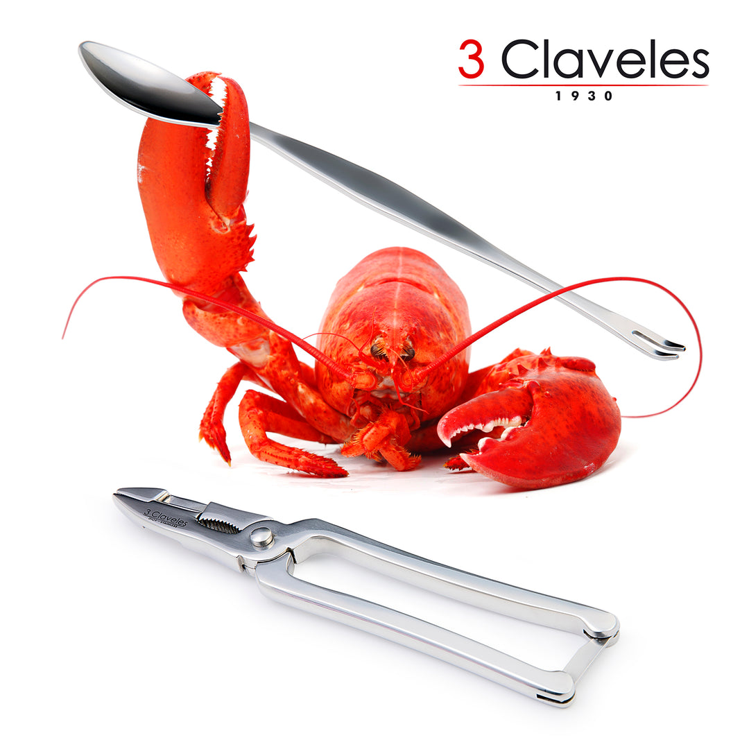 3 Claveles - Pinzas Corta Mariscos Profesionales de 17 cm Forjadas