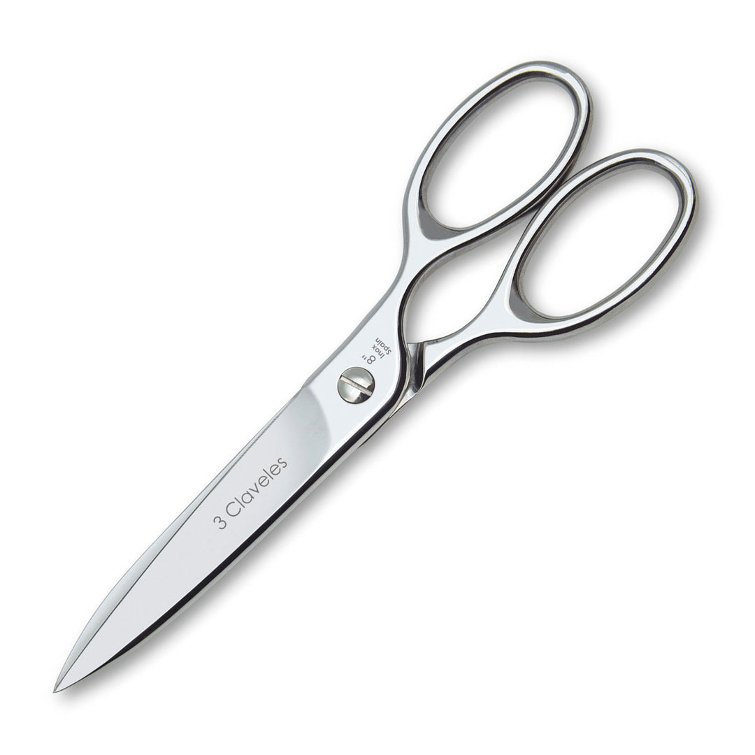 3 Claveles Gastro - Tijeras de Cocina Profesionales 8" 20 cm, Acero Forjado en Caliente