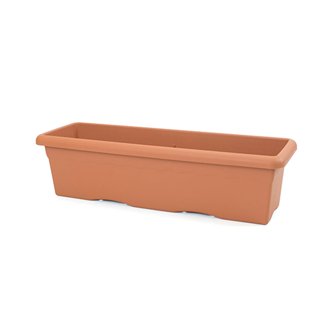 Plastiken TERRA - Jardinera Rectangular, Medida 80 x 33 cm 44L. Terracota